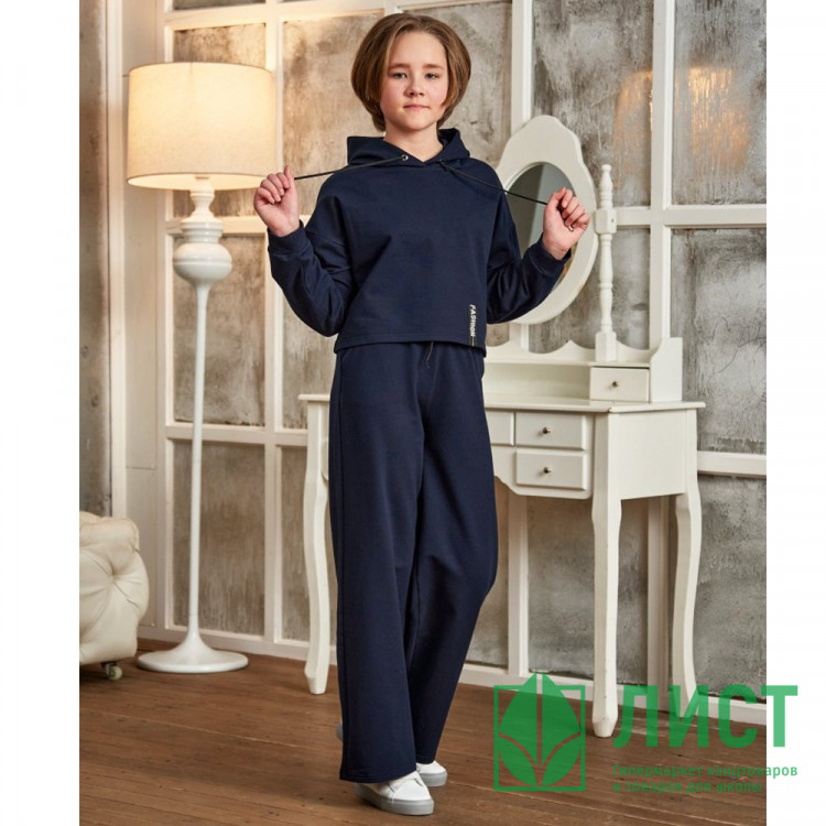 Костюм спортивный для девочки арт.Иветта размер 36/140-42/158 цвет синий