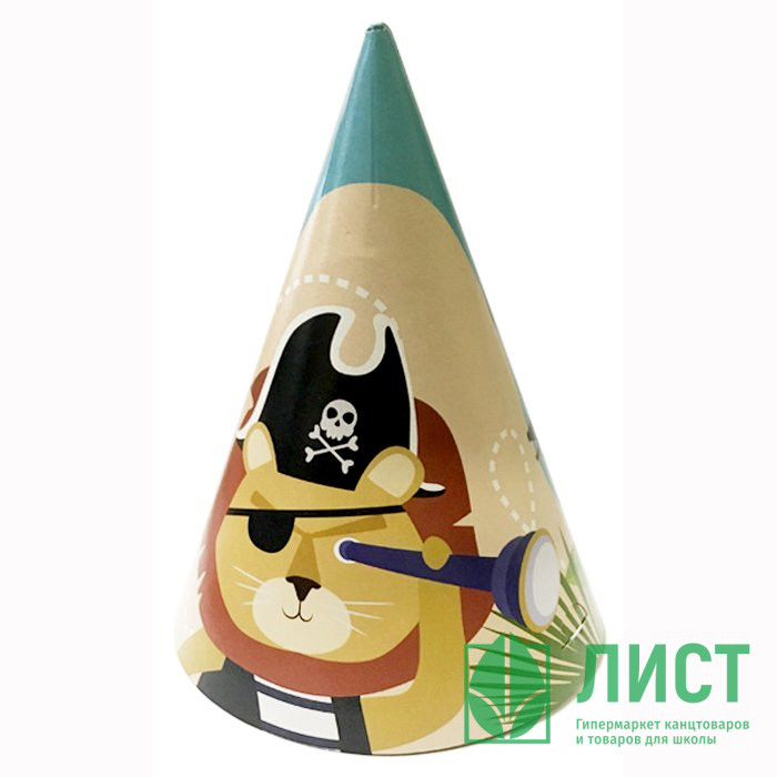Колпак "Пираты С Днем Рождения" 06шт/наб. арт.6069445