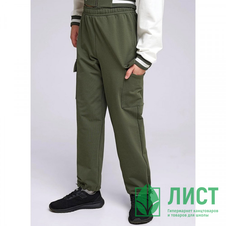 Брюки для мальчика артикул CLE 846482/72у размерный ряд 34/134-42/158 цвет хаки