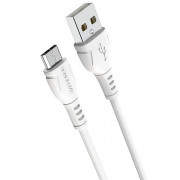 Кабель USB - микро USB Borofone BX51 Triumph, 1.0м, 2.4A, цвет: белый