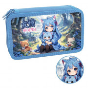 Пенал 2 отделения (ОНИКС) ПКК 11-19 Аниме Малышка 190х110мм ламинированный картон арт.86436