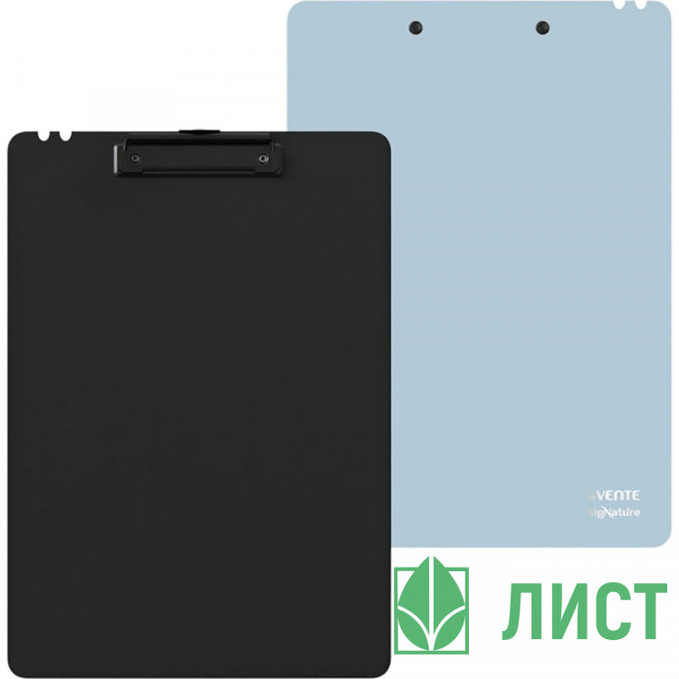 Планшет А4 пластик sigNATURE" A4 (230x330 мм) толщина 2 мм, фактура "песок" пенный уплотнитель, ширина прижима 12 см, прижим с подвесом, сумеречно-синий арт.3034547 (Ст.12/48)