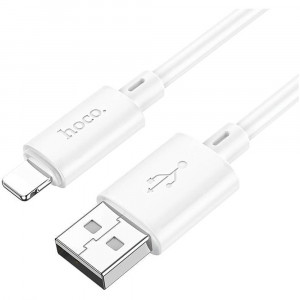 Кабель USB - Lightning HOCO X88, 2,4A, 2м, белый
