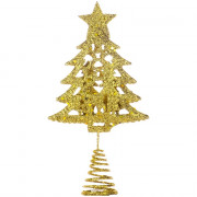Наконечник на ёлку металл 18,5см "Ёлка" цв.золото арт.91385