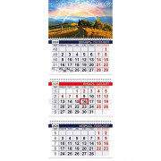 Календарь настенный 3-бл 2025 297*750мм "Летняя прогулка" на 3 гребях Хатбер арт.3Кв3гр3_31538