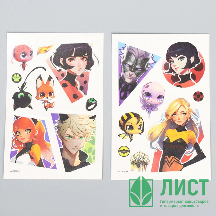 Татуировка на тело Герои 2шт/наб арт.10104748