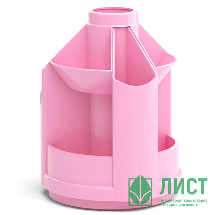 Подст. д/канц. принад. вращающ. (ErichKrause) Mini Desk розовый арт.51470 (Ст.10)