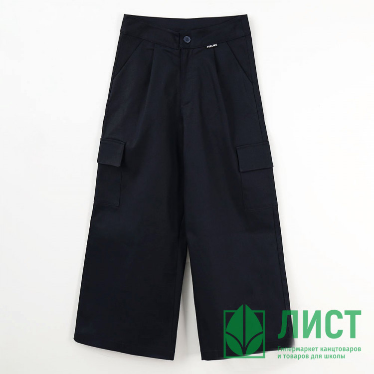 Брюки-карго для девочки (Gemello) артикул 37115 размер 30/122-42/158 цвет темно-синий