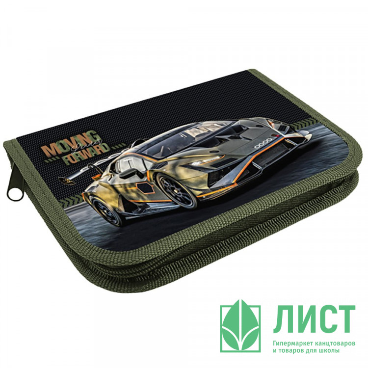 Пенал 1 отделение с откидной планкой Оникс ПКТ 7-20  Авто хаки 190х130мм полиэстер
