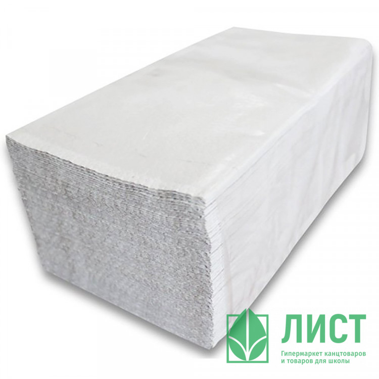 Полотенце бумажное V(ZZ)-сложение 1-сл 250л  (23*23) Систем H3 белые (ст.20)