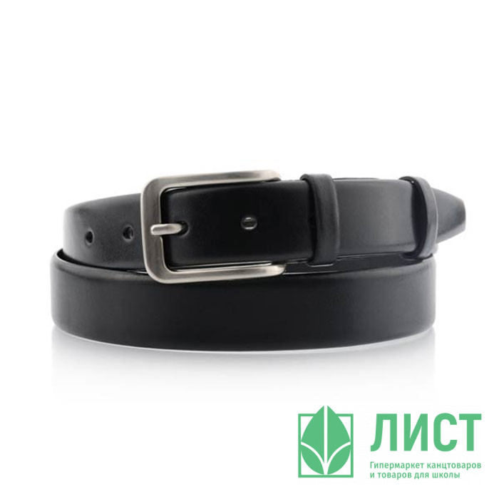 Ремень детский натуральная кожа (95-105см) цвет черный арт.B-Black 1