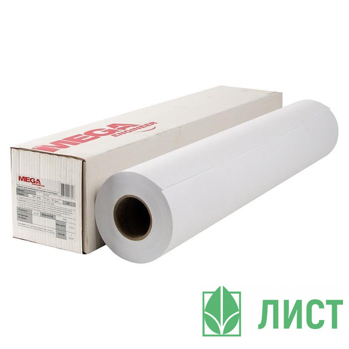 Бумага широкоформатная ProMEGA engineer 80г/кв.м 841мм*175м 76мм (А0) белизна 146%