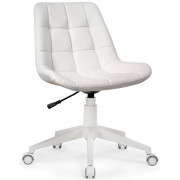 Кресло  офисное AV 245 без подлокотников кожзам белое (174-1)