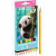 Карандаши цветные (deVENTE) Yummy Panda 24 цвета 2М 2,8 мм шестигранные арт.5024536