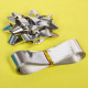 Набор для упаковки "Блеск" (Бант 6см,лента 2см*3м) серебро арт.144-0062