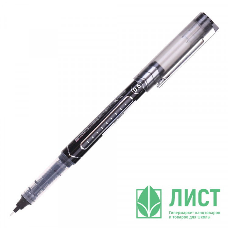 Роллер 0,5мм (Deli) Mate черный арт.EQ20220 (Ст.12)