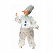 Костюм для мальчика Снеговичек Снежок (комбинезон,г/убор,каркас,нос) р.26/104-34/134 арт.5223
