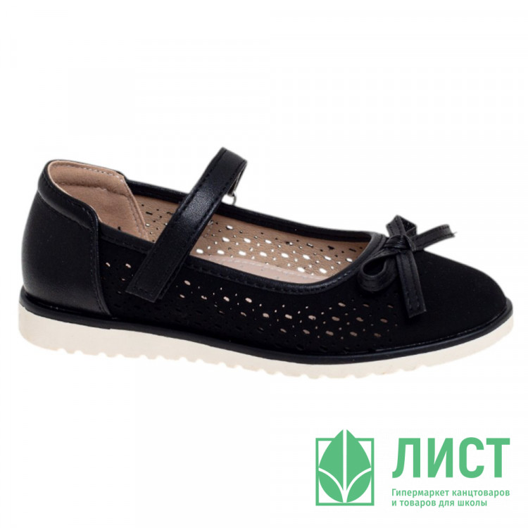 Туфли для девочки (Сказка) черный верх-искусственная кожа подкладка-натуральная кожа размерный ряд 29-33 арт.R555094709NBK
