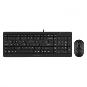 Клавиатура+мышь провод. набор A-4Tech Fstyler F1512, USB, черный