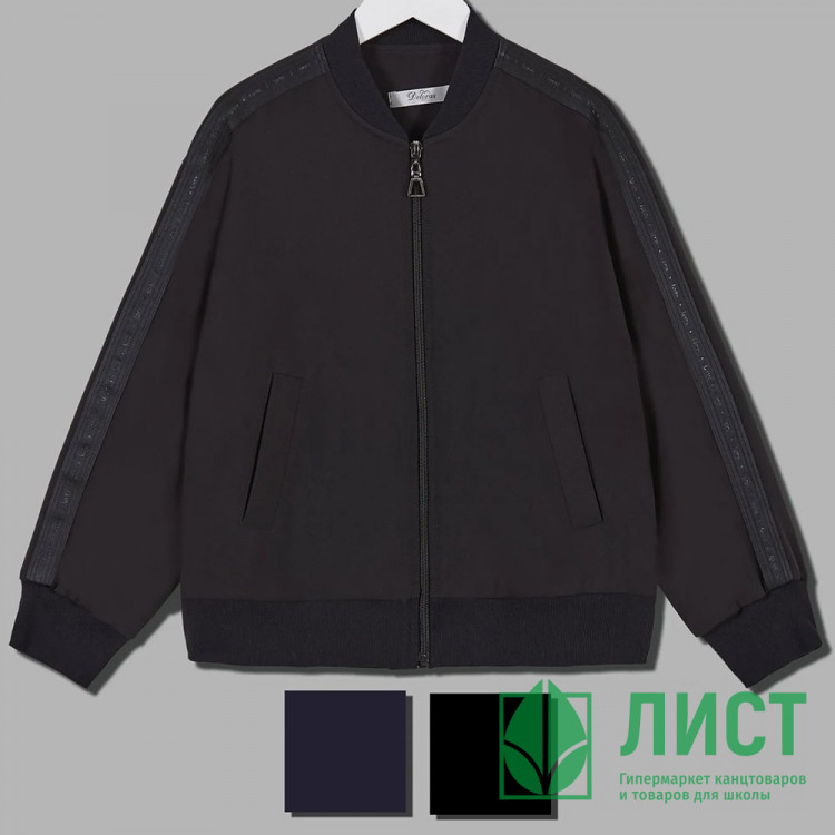 Бомбер для девочки (Делорас) арт.63787WA размер 42/158-46/170 цвет синий