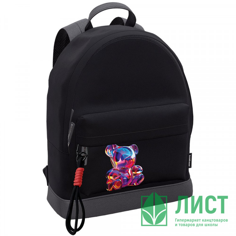 Рюкзак для девочек (ErichKrause) StreetLine Light Jelly Bear черный 41x13x31 см арт.63010