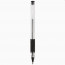 Ручка гелевая прозрачныйкорпус резиновый упор. Attomex 0,5мм черная арт.5051307 (Ст.12/144) - 
