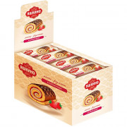 Мини-рулет "Яшкино" клубника 35г арт.МБ424