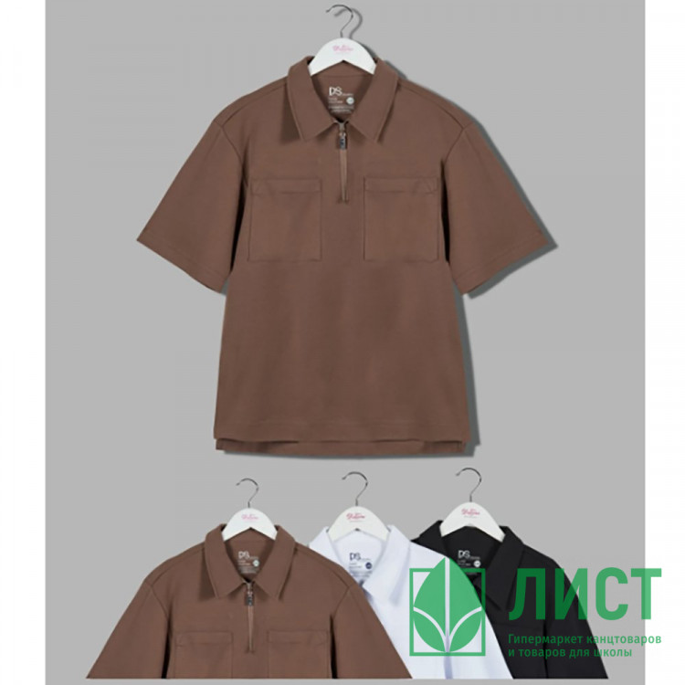 Поло для мальчика (Делорас) короткий рукав цвет белый арт.71530ZSP размер 40/152-46/170