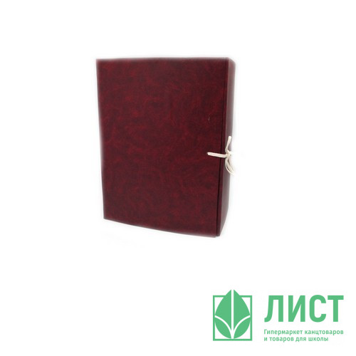 Короб архивный А4 бумвинил 120мм цвет асс. на завязках арт.3010567