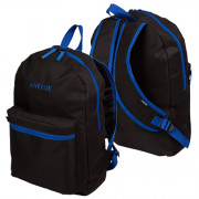 Рюкзак для девочек (deVENTE) Black черный с синим 40x29x17 см арт.7032379