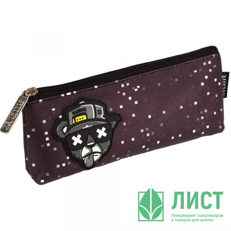 Пенал-косметичка 1 отделение кожзам (deVente) Bandits 210x80x35мм арт.7026509