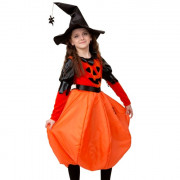 Костюм Д (ХЕЛЛОУИН) Тыквочка (платье,шапка) р.34/134-40/152 арт.6073