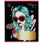 Тетрадь 12 листов клетка (TIK TOK GIRL) арт.NS-12-81791-TT