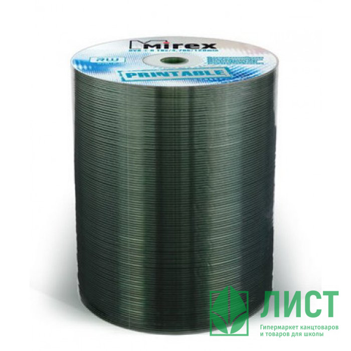 Диск DVD-R Mirex 4.7 Gb, 16x, Shrink (ст.(100) для печати УПАКОВКА