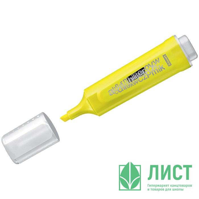 Маркер флуорисцентный Luxor Textliter 1-5мм скошенный желтый арт.4011Т (Ст.12)