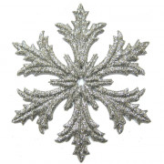 Украшение декоративное "Серебрянная снежинка" 12,5см арт.СПГ125002(15)