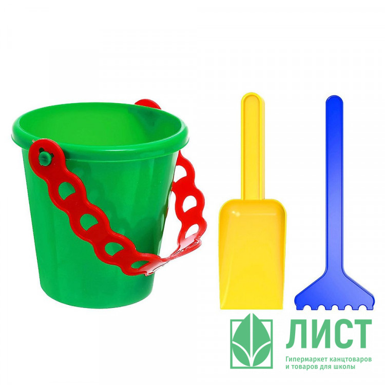 Набор для игры в песок №28 ведёрко, лопатка, совочек арт.2881418