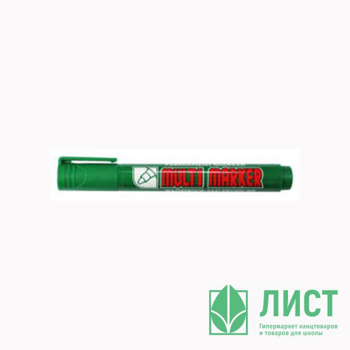 Маркер перманентный Crown MULTI MARKER круглый 3мм зеленый арт.CPM-800