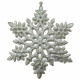 Украшение декоративное "Снежинка" 15см серебро арт.СПГ150002(10)