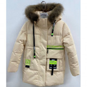 Куртка зимняя для девочки (MULTIBREND) арт.nzk-CP-2-1 цвет бежевый