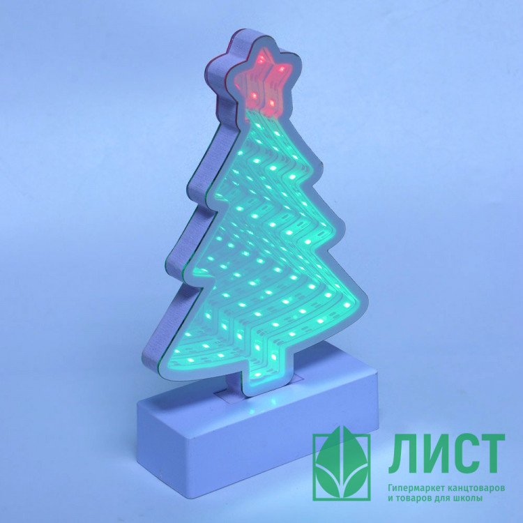 Сувенир с подсветкой LED "Елочка" 20,5*12*4см арт.392-067