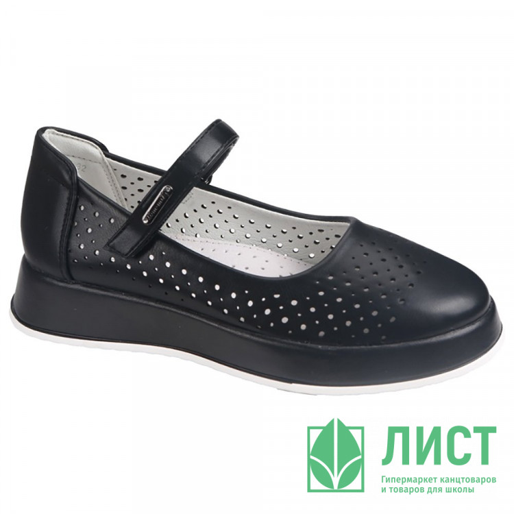 Туфли для девочки (TOM.MIKI) черный верх-искусственная кожа подкладка-натуральная кожа размерный ряд 32-37 арт.T-10764-A