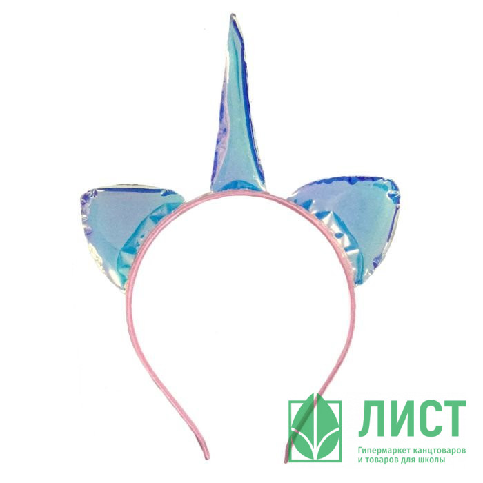 Ободок "Перламутровый единорог" 24*17см арт.80956