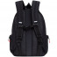 Рюкзак для мальчиков (Grizzly) арт RU-333-3/1 черный - красный 32х42х22 см - 