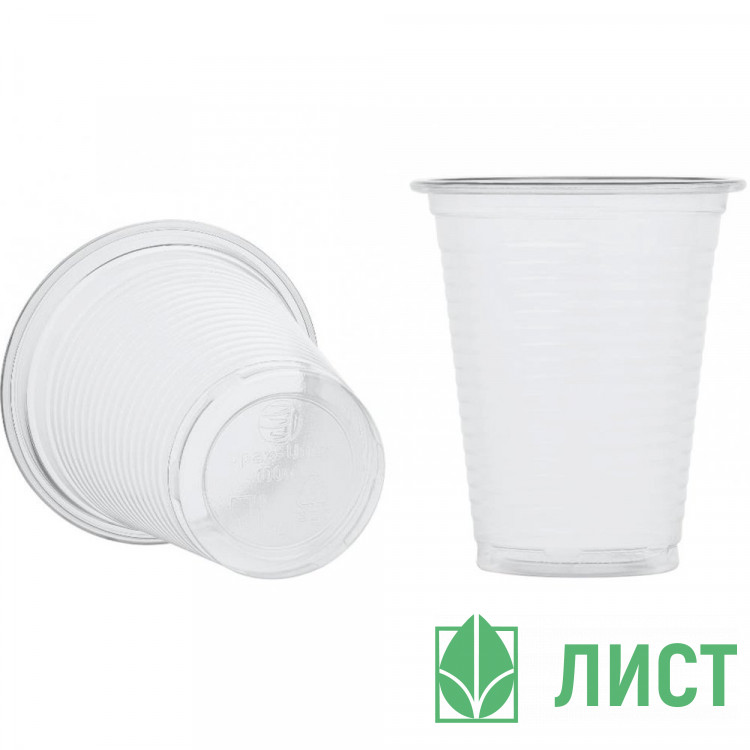 Стакан пластиковый 100мл упаковка 100 шт. (Ст.1/40)