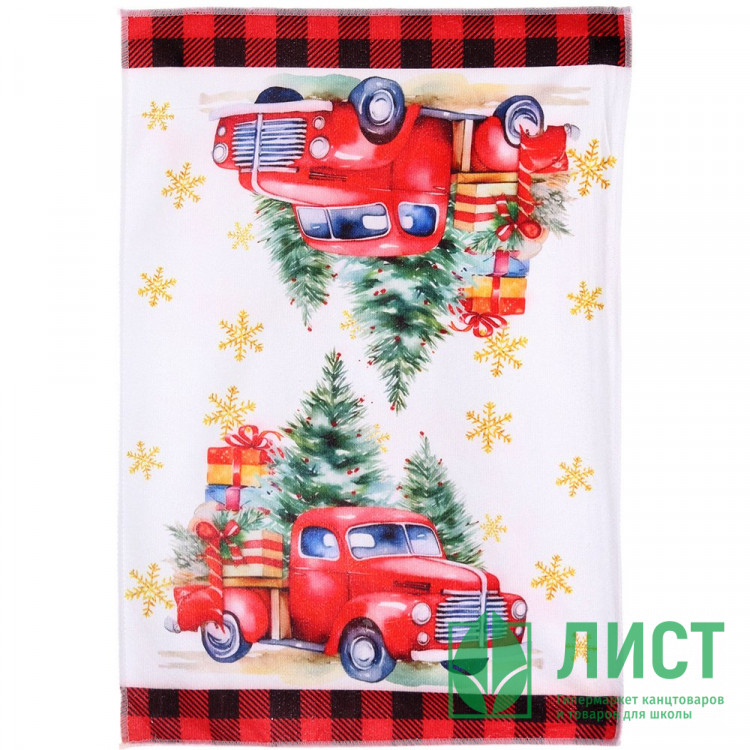 Полотенце кухонное микрофибра 40*57см "Wishes-Подарки"  200гр/м2 арт.916-2204