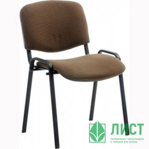 Стул офисный Rio (ИЗО) каркас черн, ткань коричневая арт.Л-19,Л-15,С-24/25