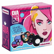 Набор косметики для девочек (Bondibon) Eva Moda BOX тени для век, блеск для губ, румяна, аппликатор, зеркало  арт.ВВ6122