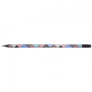 Карандаш чернографитный  Hatber с ластиком HB Patch круглый корпус арт.BL_079529 (Ст.72)