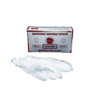 Перчатки виниловые белые размер М 100 штук в упаковке